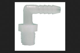 Encaixe de tubulação de mangueira Watts ELBOW 1 polegada MPT x 1/2 polegada Barb Nylon