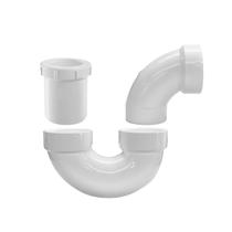 Encaixe de tubulação de PVC Lesso Adjustable P Trap de 1,5 cm para drenagem de RV