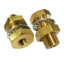 Encaixe de tubulação Legines Brass Bulkhead Anchor Coupling 1/8 NPT Encaixe de tubulação Legines Brass Bulkhead Anchor Coupling 1/8 NPT