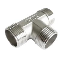 Encaixe de tubulação LOZOME 3 vias em forma de T em aço inoxidável 304 Encaixe de tubulação LOZOME 3 vias em forma de T em aço inoxidável 304