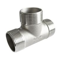 Encaixe de tubulação LOZOME 3 Way Tee Adaptador de rosca macho de 1-1/4"