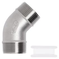 Encaixe de tubulação SWZHAI Cotovelo de 45 graus 1-1/4 NPT macho x 1-1/4 NPT macho