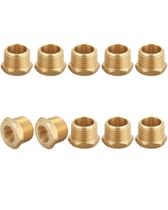 Encaixe de tubulação T TANYA HARDWARE 1/2 NPT macho x 1/4 NPT fêmea latão