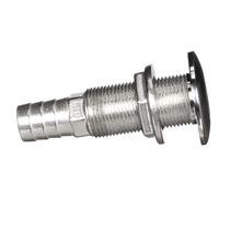 Encaixe de válvula Thru-Hull Attwood 66547-3 em aço inoxidável