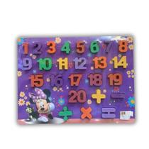 Encaixe divertido disney numeros mdf minnie Encaixe divertido disney numeros mdf minnie