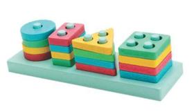 Encaixe Divertido Formas e Cores 2 com 17 Peças - Toy Mix - ToyMix