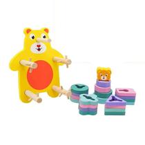 ENCAIXE DIVERTIDO FORMAS E CORES 22PC MDF TOY MIX Urso