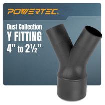 Encaixe divisor de coleta de poeira POWERTEC 70276E de 4 cm a 6,35 cm