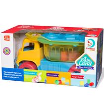 Encaixe formas caminhao didatico dino caixa cardoso