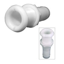 Encaixe Thru-Hull Perko 1-1/8 para mangueira com flange estreita - plástico