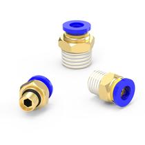 Encaixes de tubo Etermutable 30 pacotes de 4 mm OD, 1/8 1/4" M5