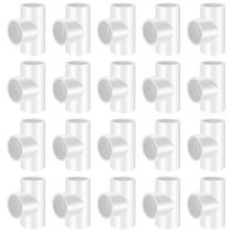 Encaixes de tubulação 3/4 20 peças Tee 3 Way PVC Schedule 40 Coupling