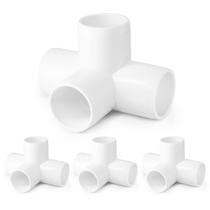 Encaixes de tubulação de PVC Zernmiarder 4 vias 1 polegada SCH40 - 12 peças