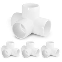 Encaixes de tubulação de PVC Zernmiarder 4 vias 1,5 cm SCH40 brancos 12 peças Encaixes de tubulação de PVC Zernmiarder 4 vias 1,5 cm SCH40 brancos 12 peças