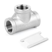 Encaixes de tubulação em T TAISHER 304 de aço inoxidável 3 x 3 x 3 NPT