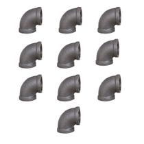 Encaixes de tubulação GeilSpace Elbow Maleable Iron Vintage DIY 3/4