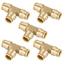 Encaixes Push to Connect Boeray Union Tee 1/2", 3 vias, 5 unidades