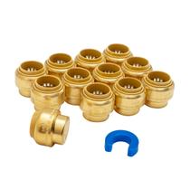 Encanamento de latão Push-to-Connect SUNGATOR de 3/4 polegadas Encanamento de latão Push-to-Connect SUNGATOR de 3/4 polegadas