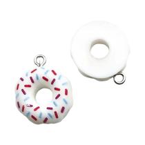 Encantos Coloridos De Rosquinha 18x21mm 10 12 Peças Pingentes De Resina 3D Para Pulseira DIY Colar