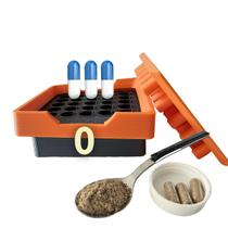 Encapsuladora Manual com 25 furos bioresistente Enchedor de Cápsulas para produzir suplementos caseiros personalizados