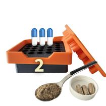 Encapsuladora Manual com 25 furos bioresistente Enchedor de Cápsulas para produzir suplementos caseiros personalizados Encapsuladora Manual com 25 furos bioresistente Enchedor de Cápsulas para produzir suplementos caseiros personalizados