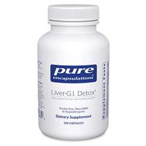 Encapsulamentos Puros Fígado-G.I. de desintoxicação Suporte para desintoxicação hepática e gastrointestinal* 120 Cápsulas