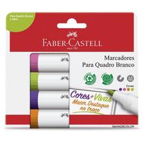 Encartelado 04 Marcadores para Quadro Branco FABER-CASTELL Mix Colors