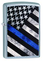 Encendedor mecánico Zippo Blue Line Street Chrome Encendedor mecánico Zippo Blue Line Street Chrome