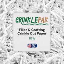 Enchedor de papel picado CrinklePak 4,54 kg, fabricado nos EUA, branco