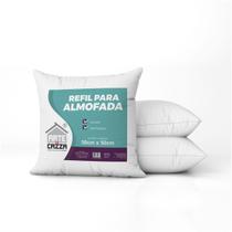 Enchimento Almofada Refil 50X50 Fibra Siliconada Kit 4 und