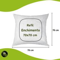 Enchimento Almofada Refil 70x70 Silicone 1 Unidade - bambusoft