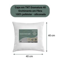 Enchimento de Almofada 40x40 Fibra Siliconada Premium Enchimento de Almofada 40x40 Fibra Siliconada Premium