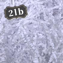 Enchimento de papel branco enrugado ZEBMOON de 0,9 kg