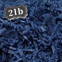 Enchimento de trituração de papel cortado enrugado 1 kg azul marinho ZEBMOON