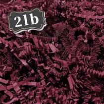 Enchimento de trituração de papel cortado enrugado 1 kg Burgundy ZEBMOON