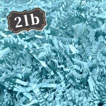 Enchimento de trituração de papel cortado enrugado 1 kg Sky Blue ZEBMOON