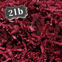 Enchimento de trituração de papel cortado enrugado 1 kg vermelho escuro ZEBMOON