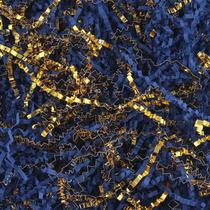 Enchimento de trituração de papel cortado enrugado TANMWZK 1 kg de ouro azul royal