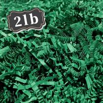 Enchimento de trituração de papel verde enrugado ZEBMOON de 2 libras