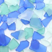 Enchimento de vasos Jetec Sea Glass Pieces 710g azul branco verde