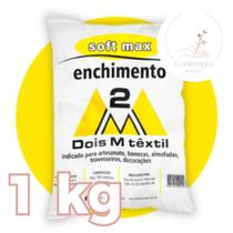 Enchimento fibra siliconada SOFT MAX - Dois M Têxtil - 1 kg