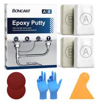 Enchimento multiuso em 2 partes Epoxy Putty Boncart 400g branco Enchimento multiuso em 2 partes Epoxy Putty Boncart 400g branco