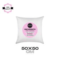 Enchimento Refil 50X50 Almofada Fibra Silicone Para Capas de 45x45cm Macio Enchimento Refil 50X50 Almofada Fibra Silicone Para Capas de 45x45cm Macio