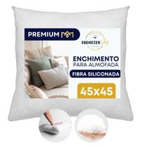 Enchimento Refil Para Almofada 45x45cm Antialérgico Fibra Siliconada Antiácaros Antimofo Super Macio Enchimento Refil Para Almofada 45x45cm Antialérgico Fibra Siliconada Antiácaros Antimofo Super Macio