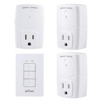 Enchufe eléctrico BN-LINK con control remoto inalámbrico y 3 tomacorrientes Enchufe eléctrico BN-LINK con control remoto inalámbrico y 3 tomacorrientes