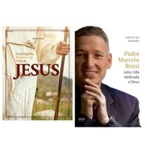 Enciclopédia histórica da vida de Jesus + Padre Marcelo Rossi: Uma vida dedicada a Deus - Kit de Livros