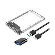 Enclosure Para SSD HDD De 2,5 Polegadas USB 2.0 3.0 Tipo C Para SATA, Disco Rígido Externo Sem