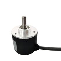 Encoder incremental 1000 pulsos canal ab npn coletor aberto eixo 6mm 6 a 28vdc Encoder incremental 1000 pulsos canal ab npn coletor aberto eixo 6mm 6 a 28vdc