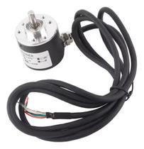 Encoder Incremental 600 Pulsos 5/24vdc Eixo 6 Mm Npn Ab