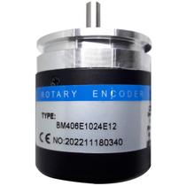 Encoder Para Maquinas De Meia Bm406E1024E12 1024 Pr Eixo 6Mm Diametro 44Mm 5-26Vdc